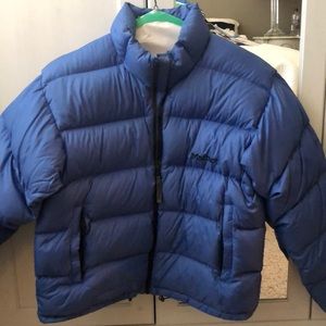 Marmot blue puffer jacket - M